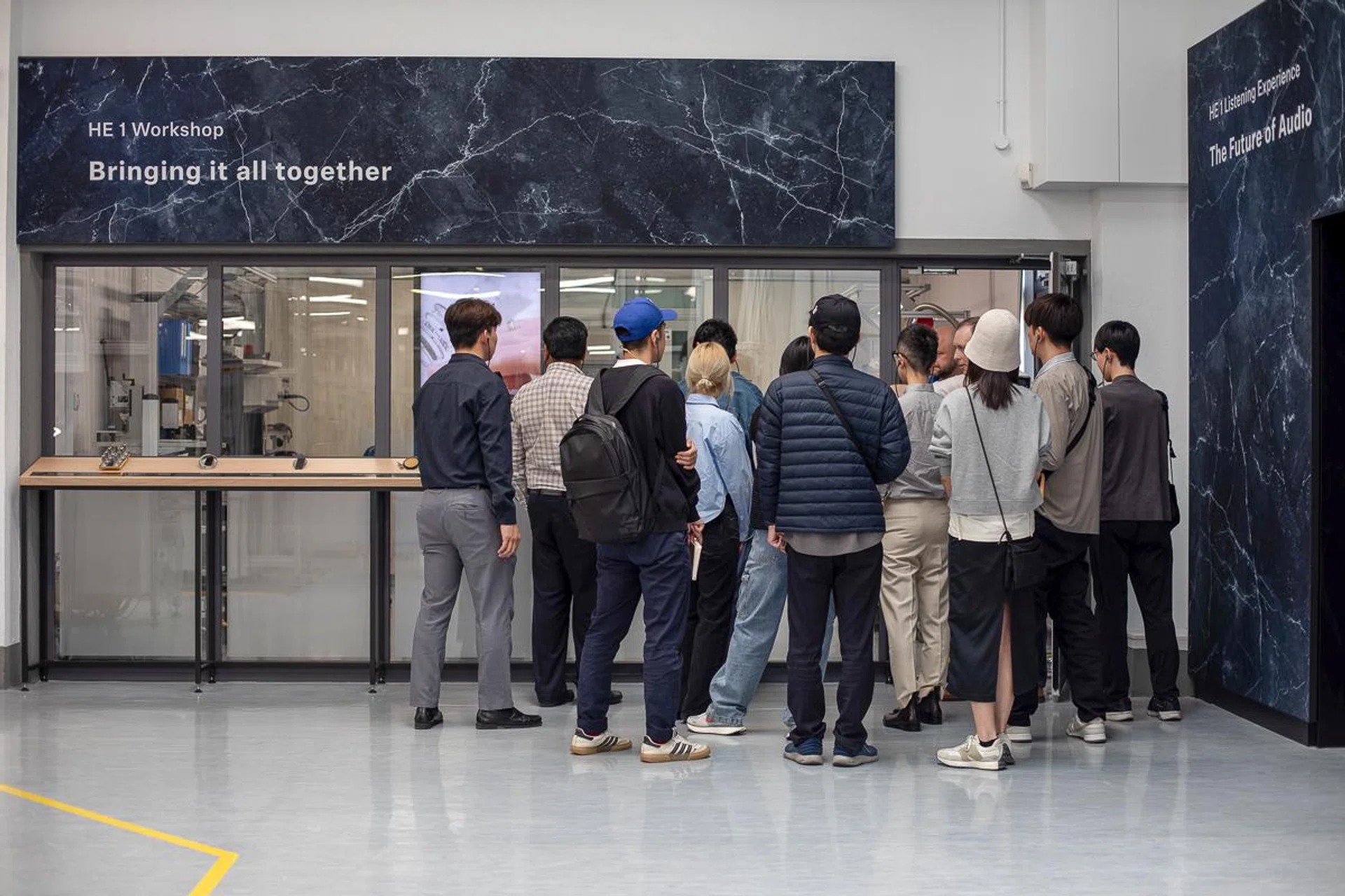 Outside the room where the HE-1 is made. Photo: Sennheiser