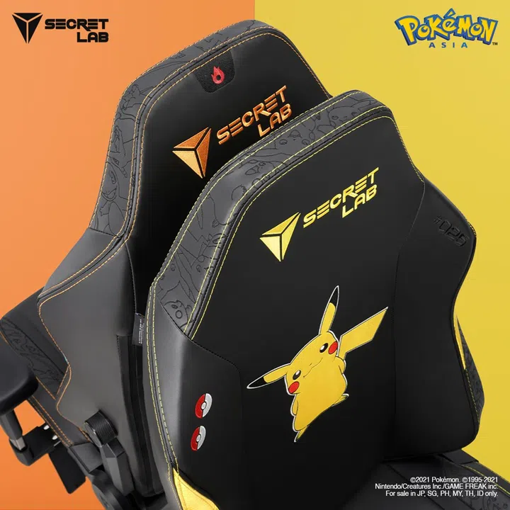 Secretlab's Pokemon Collection chairs will be available locally