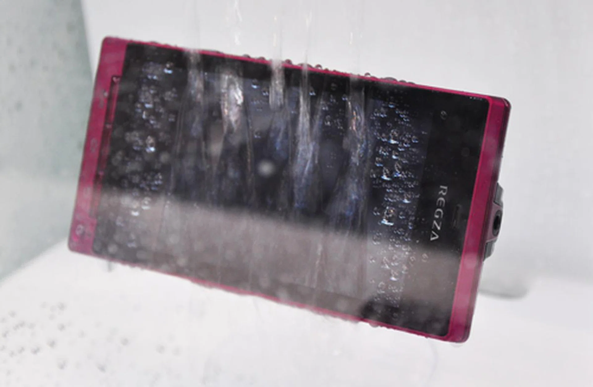 The Android-based REGZA Phone T-01C is a multimedia phone with an edge - it is also highly waterproof. A collaborative effort between Toshiba and NTT docomo, the smartphone features the Mobile REGZA Engine 3.0 for hi-def video playback and a 12.2-megapixel camera.