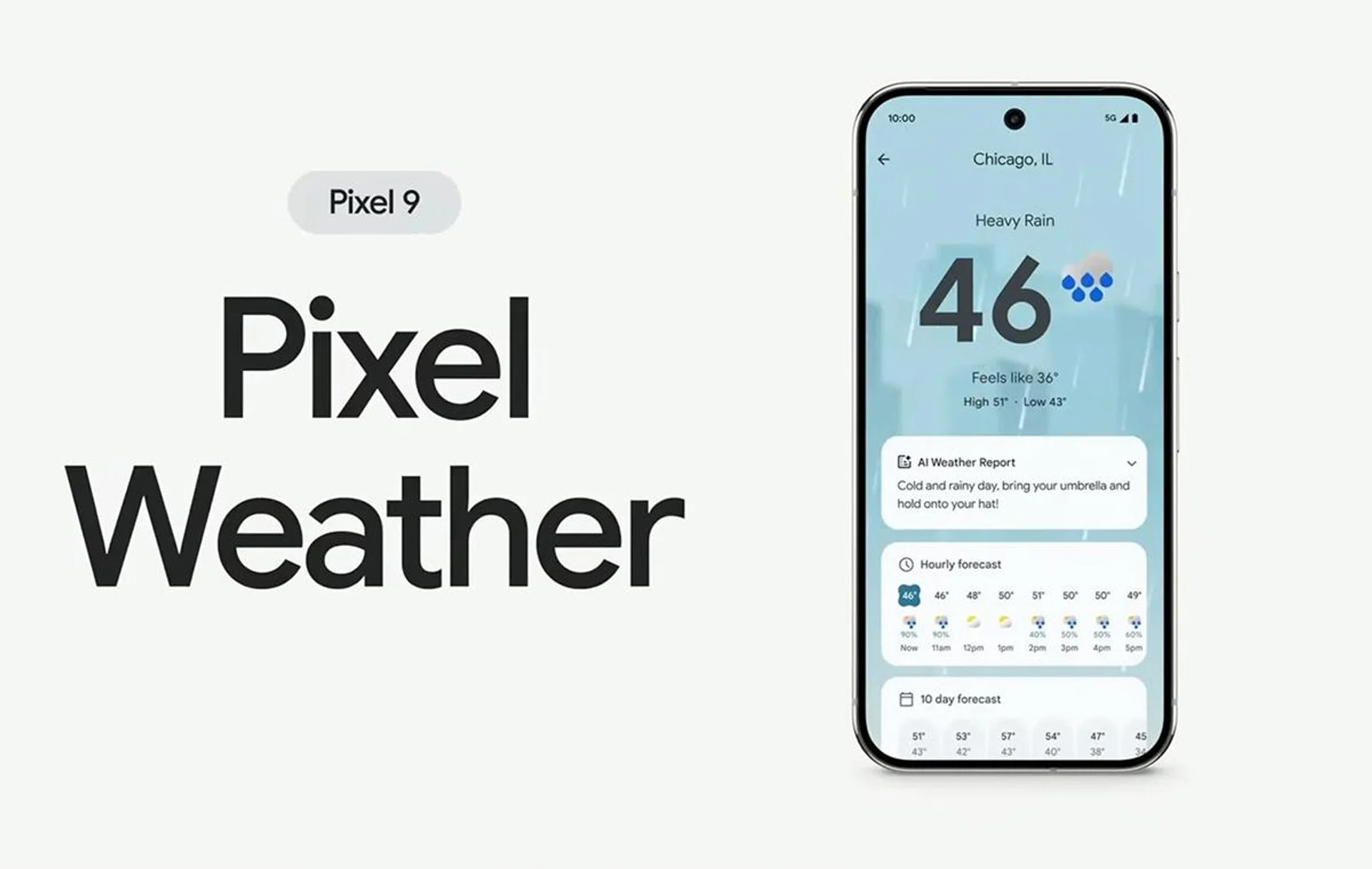 Even the Weather App is getting AI features. Screenshot: Google