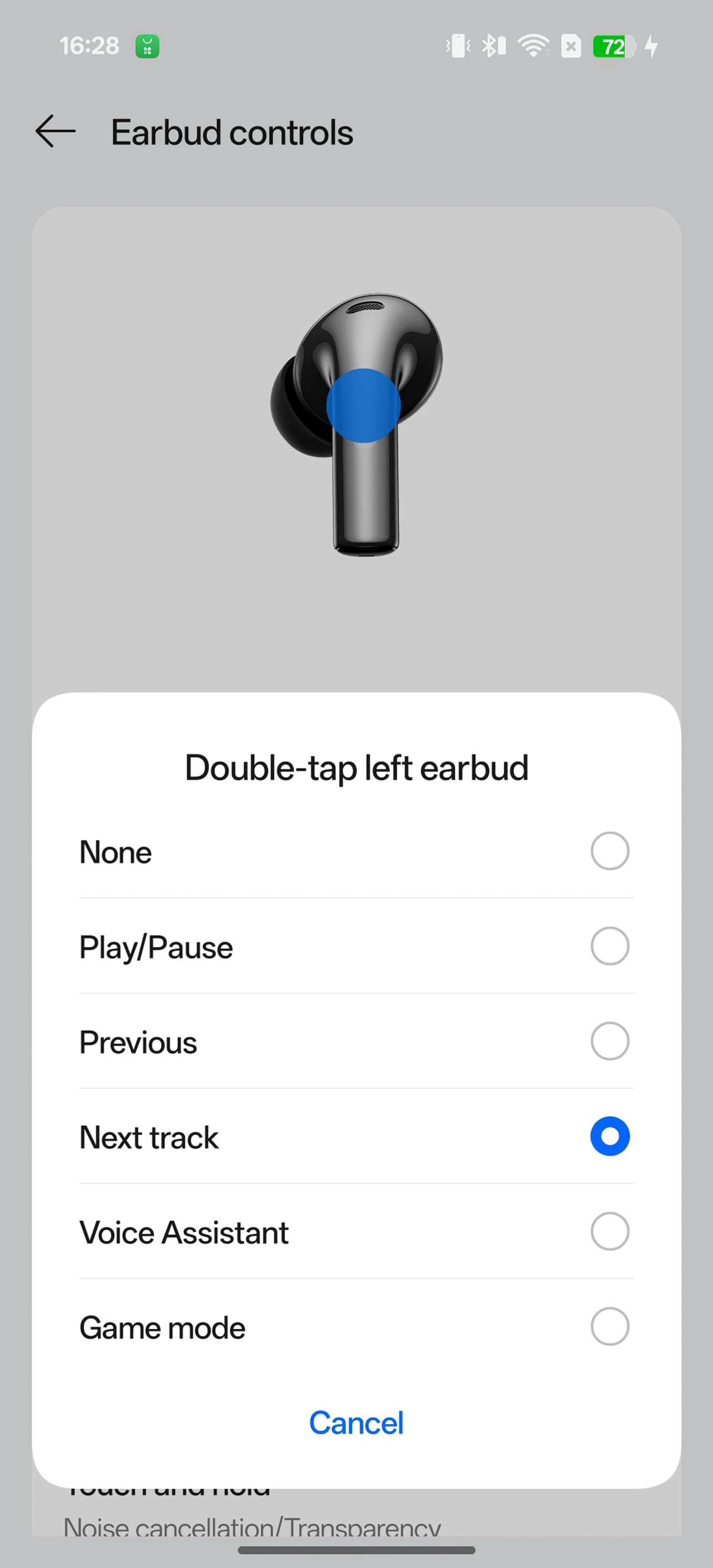 Touch control customisation. Photo: HWZ.