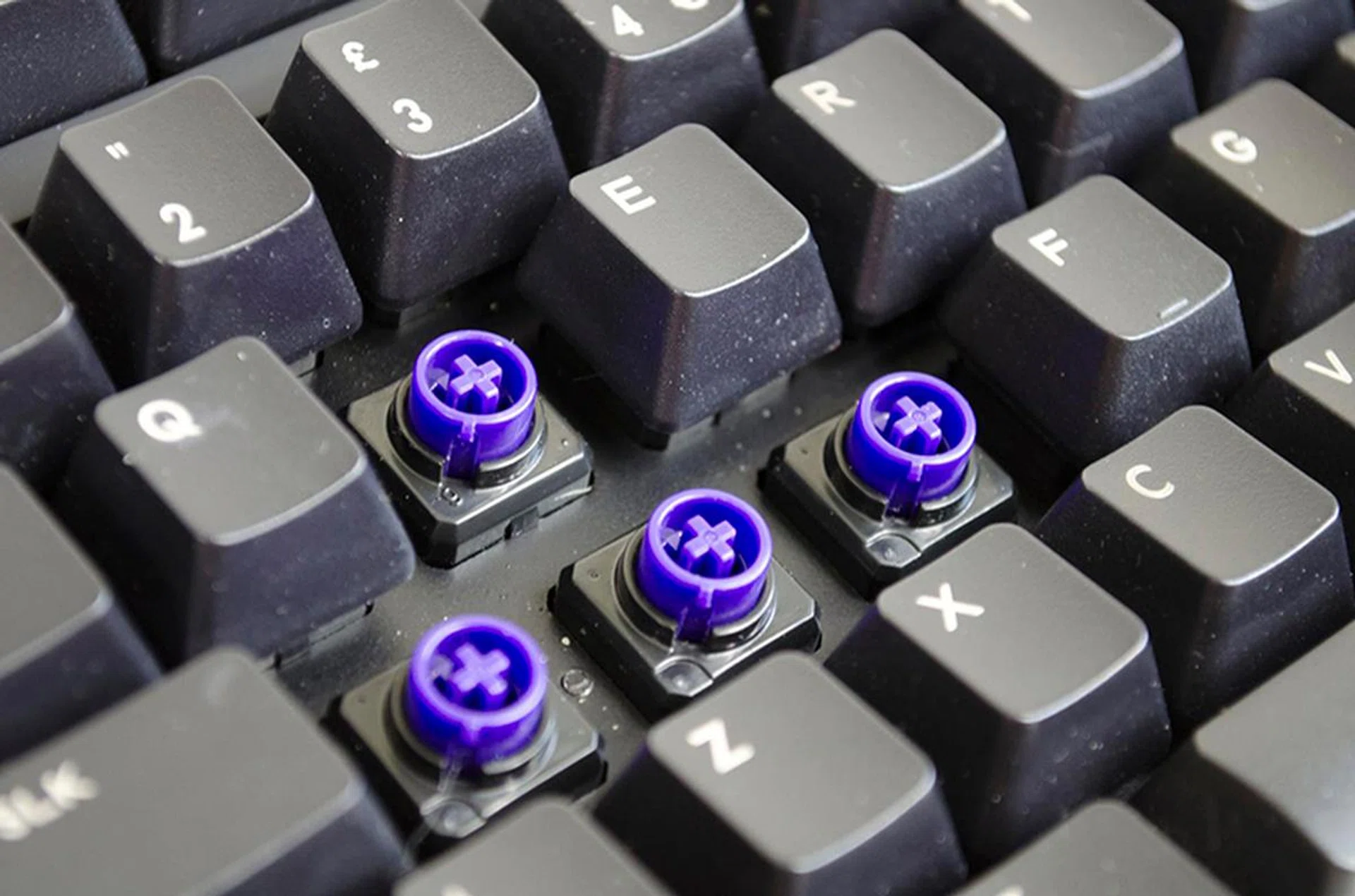 Cooler Master's NovaTouch switches are compatible with regular Cherry MX keycaps.