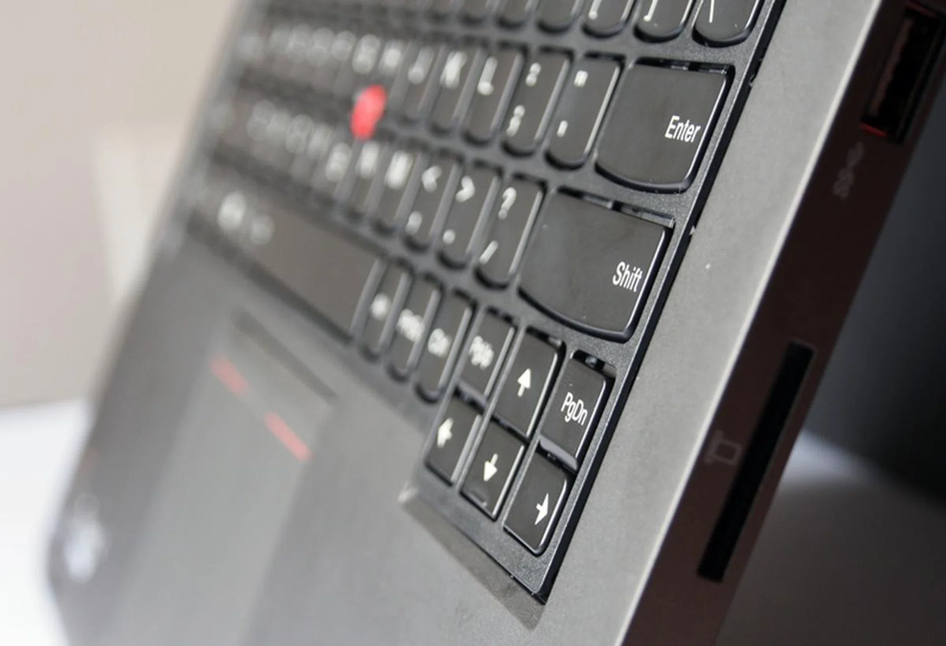 In Tablet mode, the ThinkPad Yoga's keyboard becomes completely flush, providing a more streamlined feel.