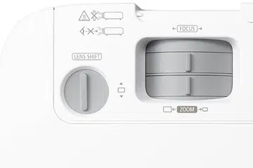 You can use the lens shift function to adjust the vertical position of the projected image.