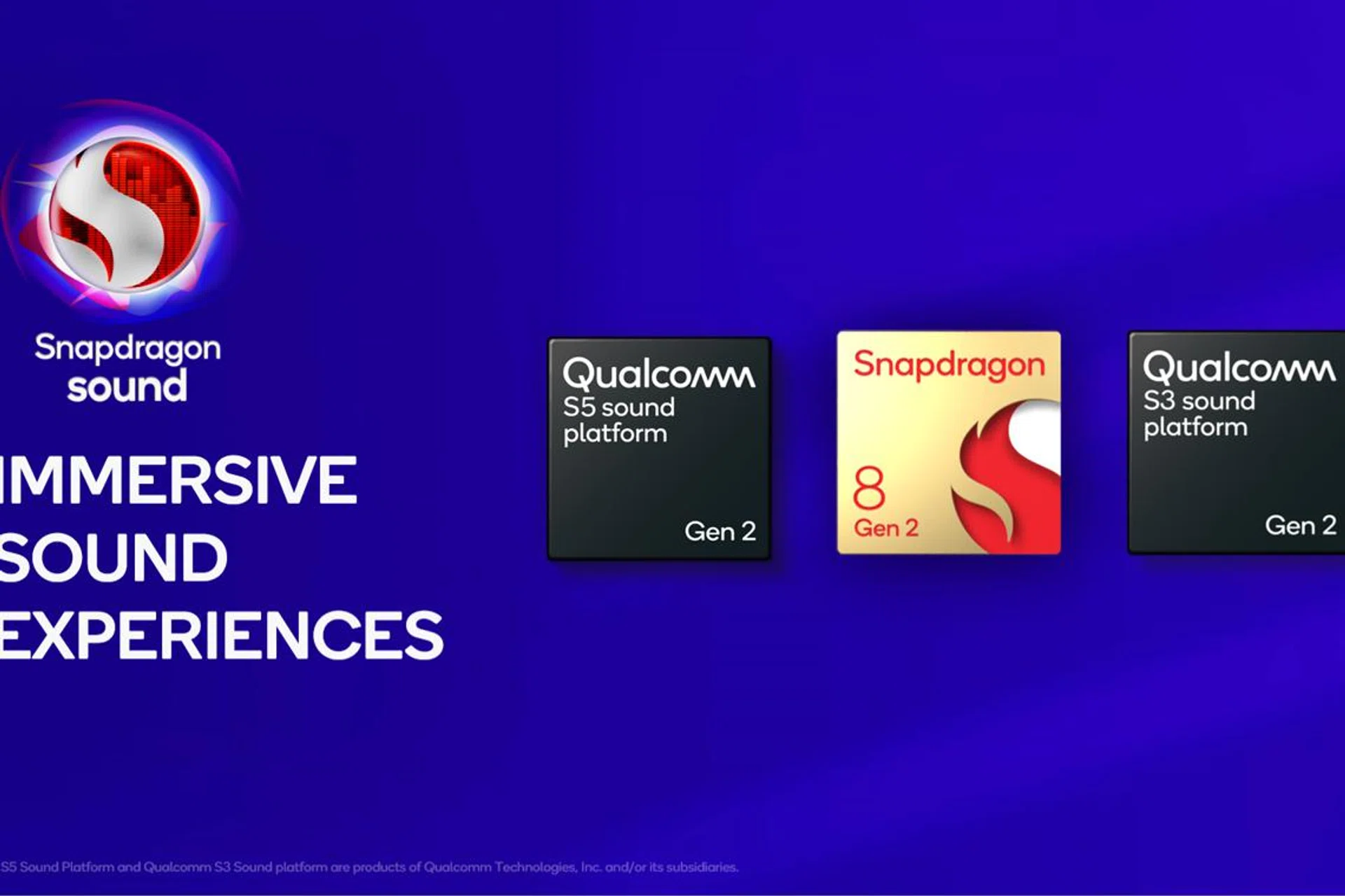 Qualcomm Snapdragon S5 Gen 2 and S3 Gen 2.