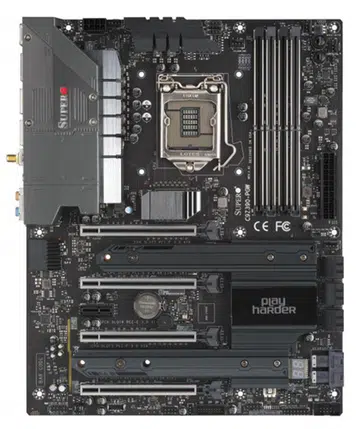 The SuperMicro C9Z390-PGW Intel Z390 motherboard. (Image source: SuperMicro)