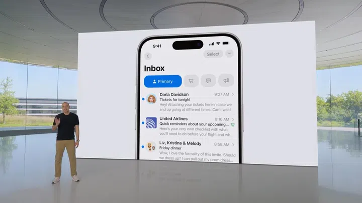 Mail app is now less cluttered with new categories.
