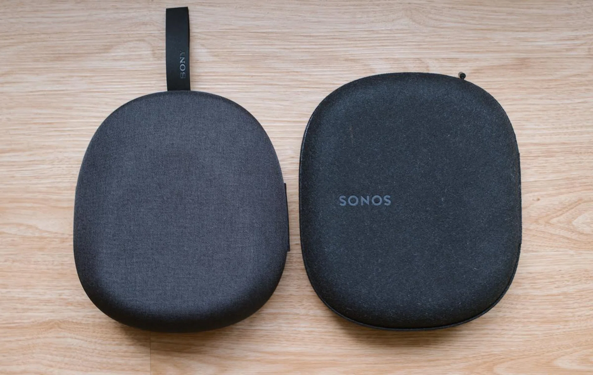Sonos' Ace doesn't fold, but it's carrying case isn't that much bigger than Sony's. Photo: HWZ