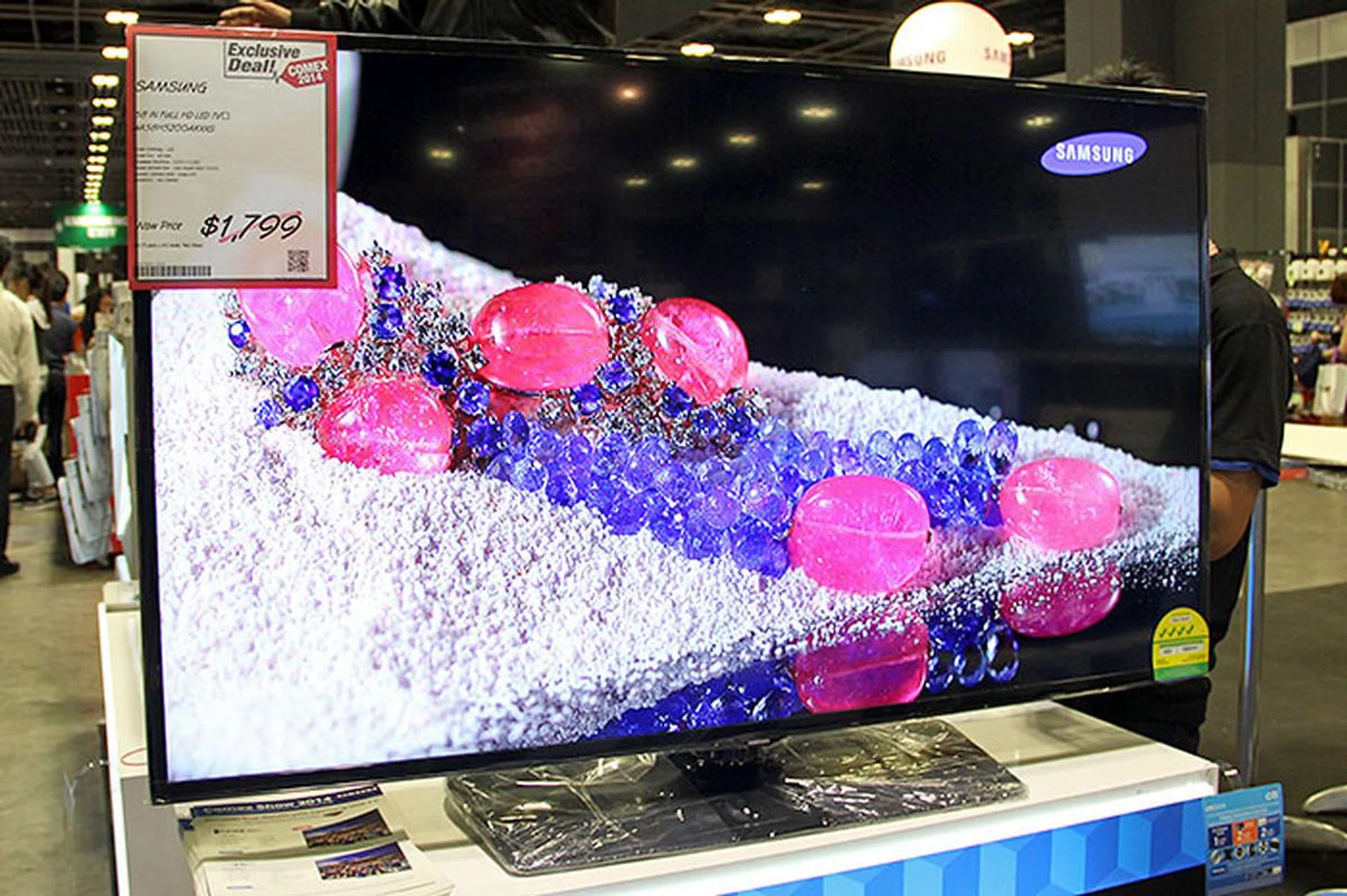 For those looking for a giant flatscreen TV, consider the 48-inch H5200 from Samsung, which is going for $1,599. This is a 1080p set, and is equipped with 2 HDMI and 2 component video inputs, and 2 USB ports.