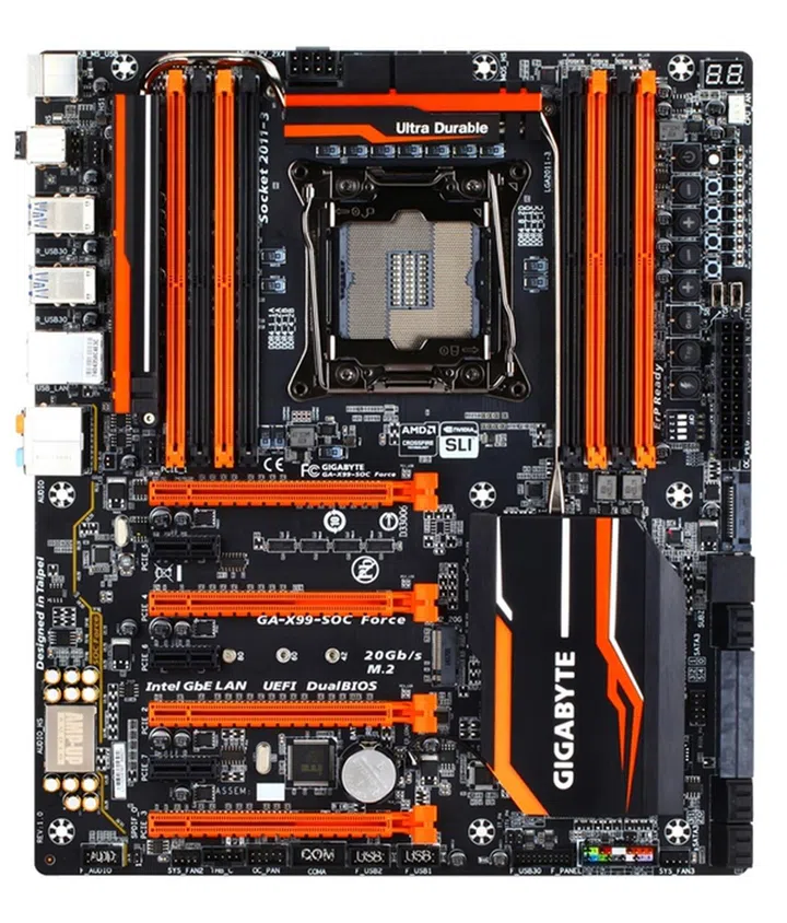 Gigabyte GA-X99-SOC Force (Image source: Gigabyte)