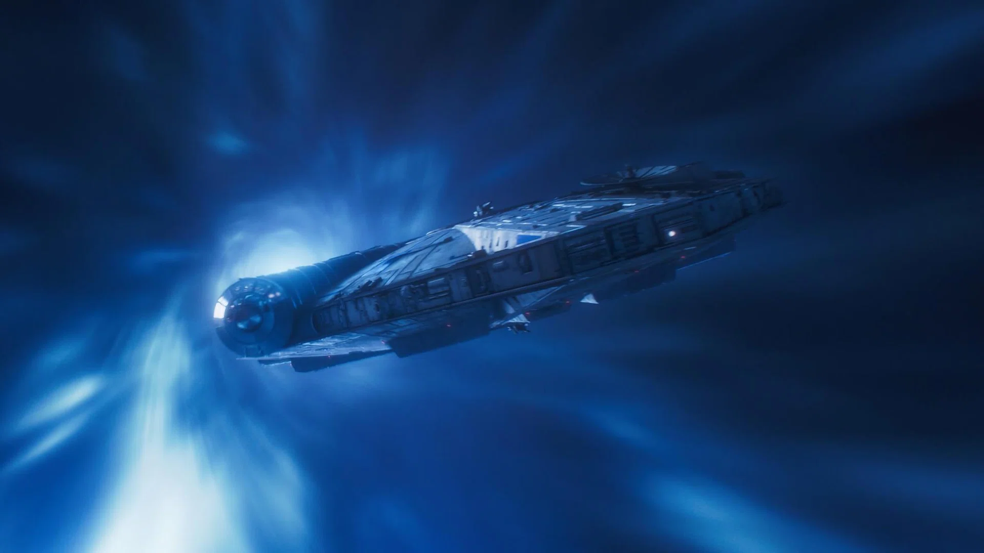 Millennium Falcon in hyperspace