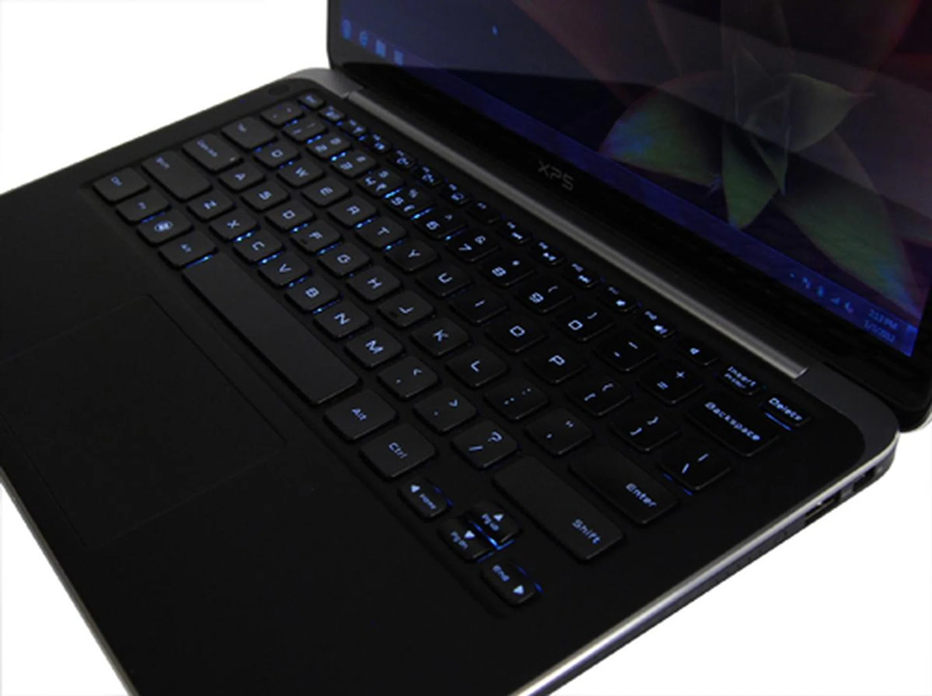 Bright blue LED backlighting makes working in the dark easy.