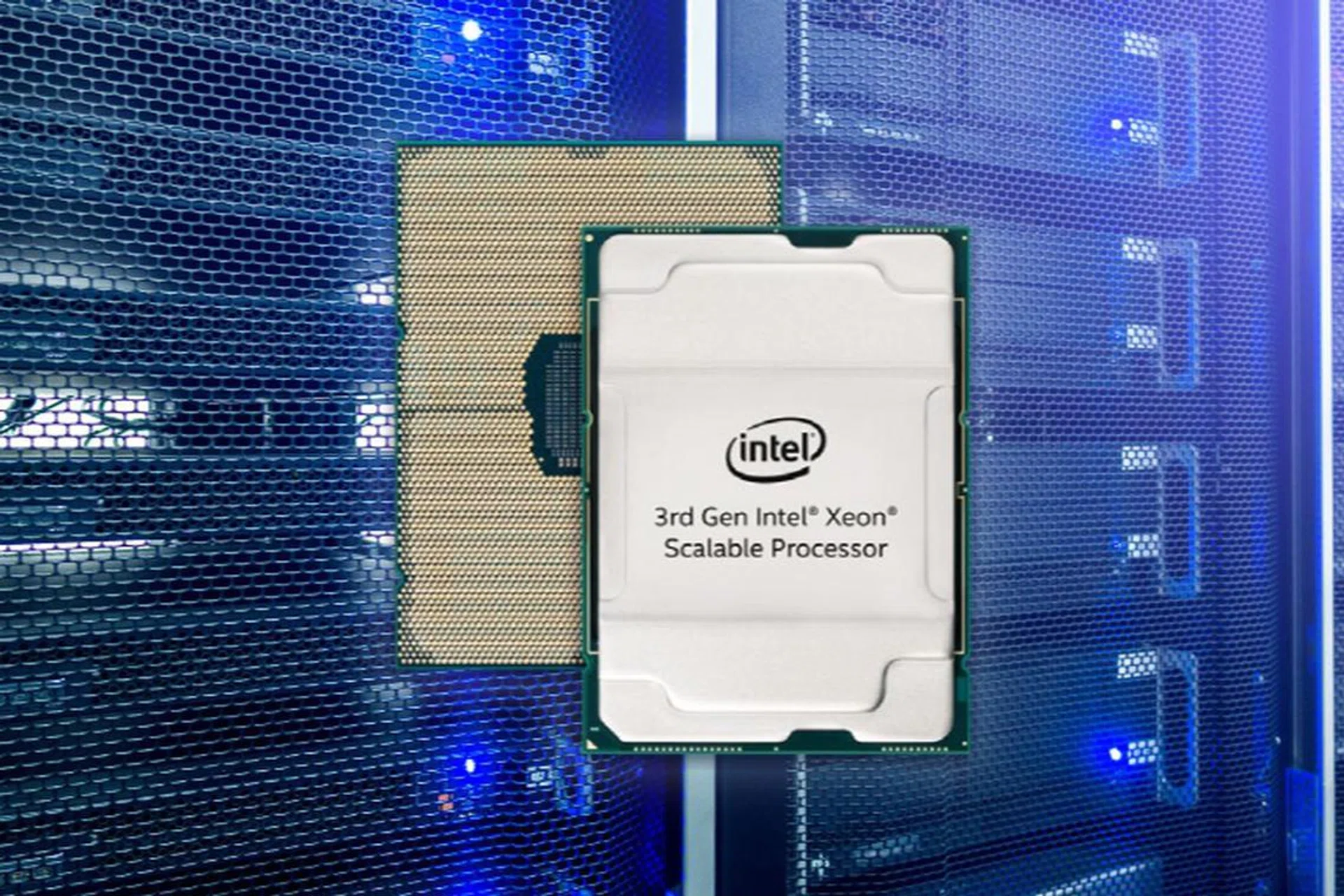 The 10nm 3rd Gen Intel Xeon Scalable processor. Image courtesy of Intel
