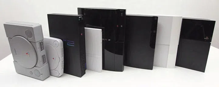 The whole Playstation console family.