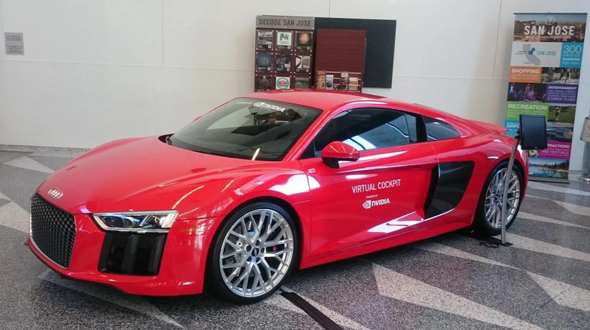 The Audi TT is the other high profile car to also embrace a full digital and graphical cockpit through NVIDIA’s Drive CX.