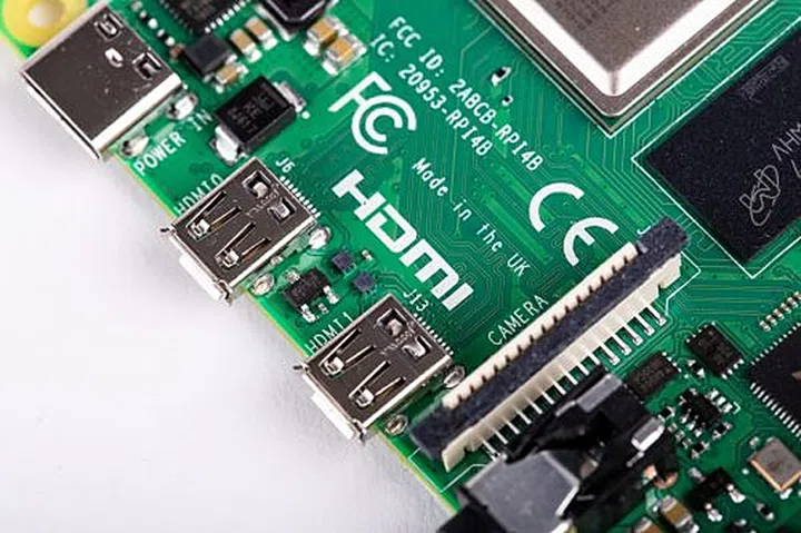The pair of Type C HDMI connectors (Image source: Raspberry Pi Foundation)