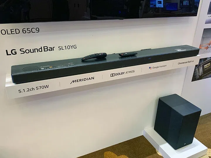 The SL10YG is LG's flagship Atmos soundbar for 2019.