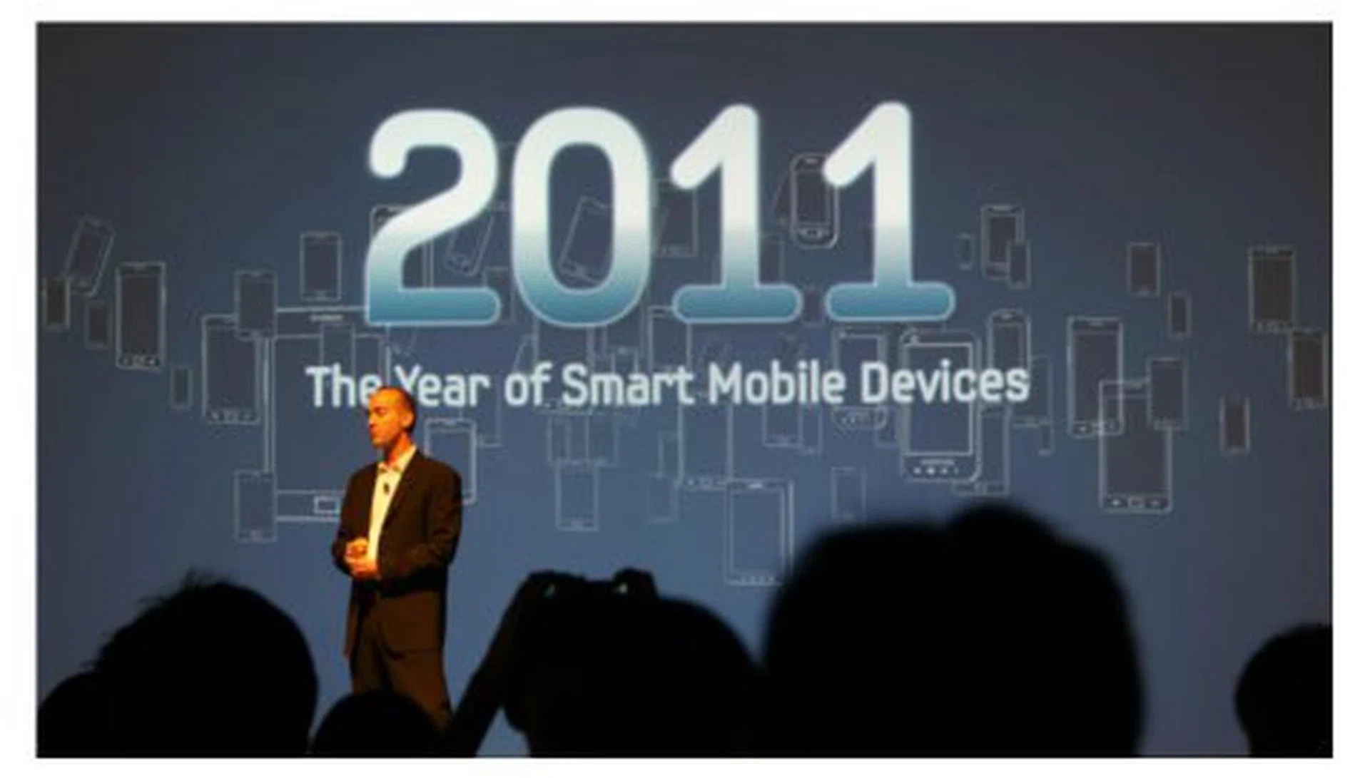 The banner seems to suggest that Samsung has a finger on today's consumer electronic pulse.