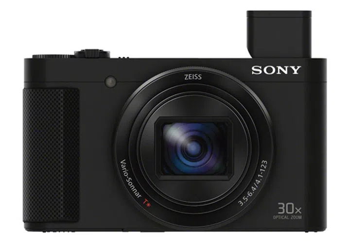 The HX90 is only available in black, but features a precision electronic viewfinder.