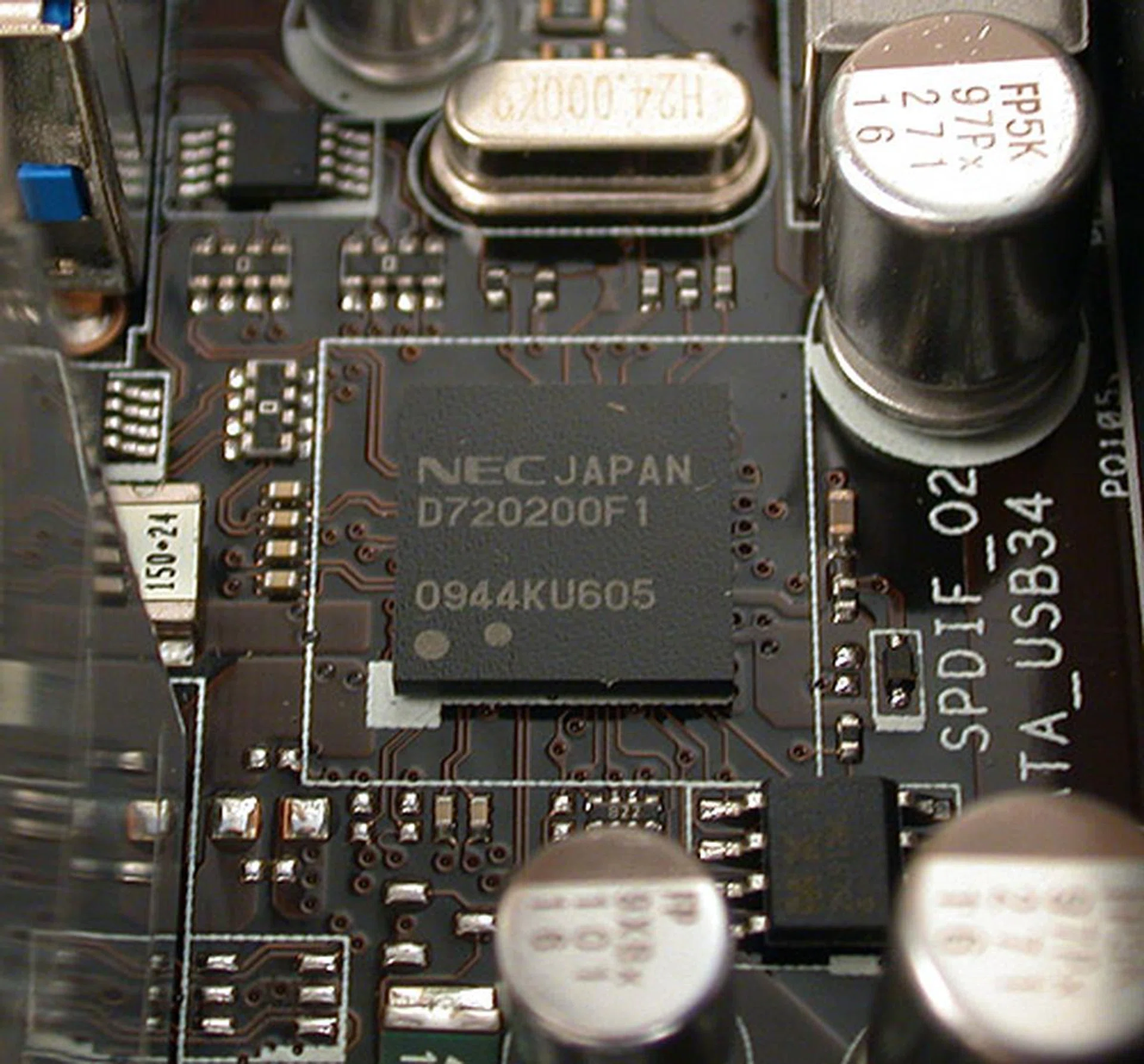 The NEC controller for USB 3.0 support.