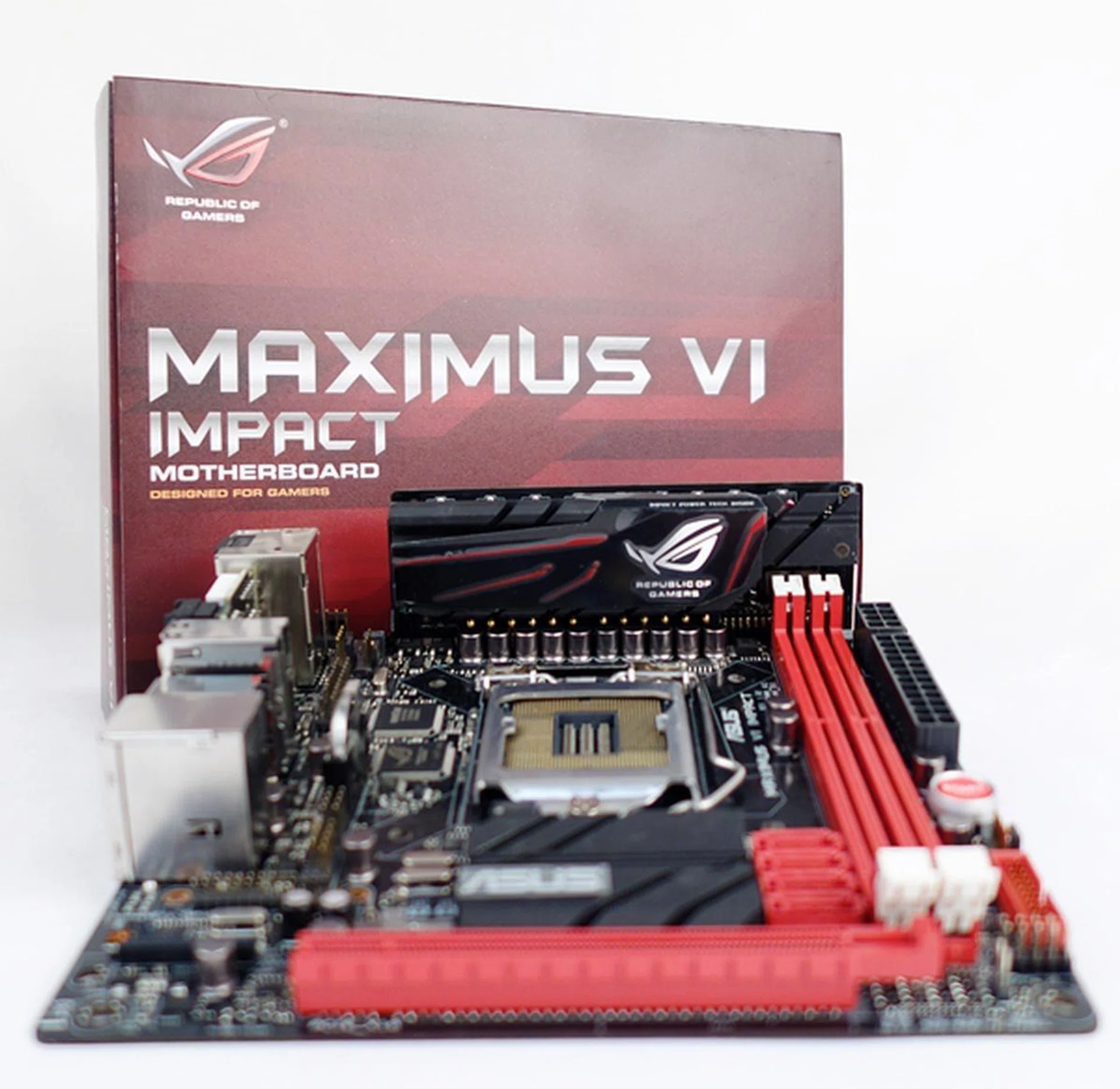 The ASUS Maximus VI Impact mini-ITX motherboard may be small in size. But with its high-end features and bundled expansion cards, the board is poised to deliver reliable performances in line with high-end Intel 8-series ATX boards.