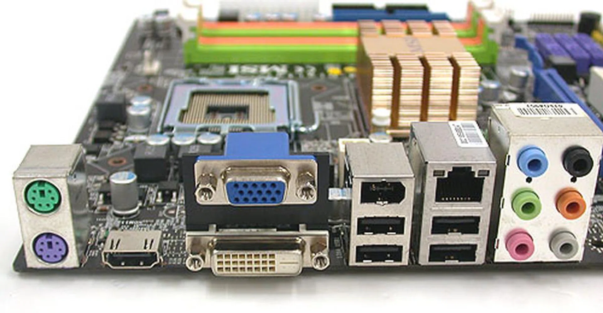 There are many ports that are useful for those looking for a media center board, including HDMI, DVI and the standard VGA. However, the mATX form factor means there are some notable omissions like S/PDIF and eSATA. The four USB 2.0 ports are also relatively few.