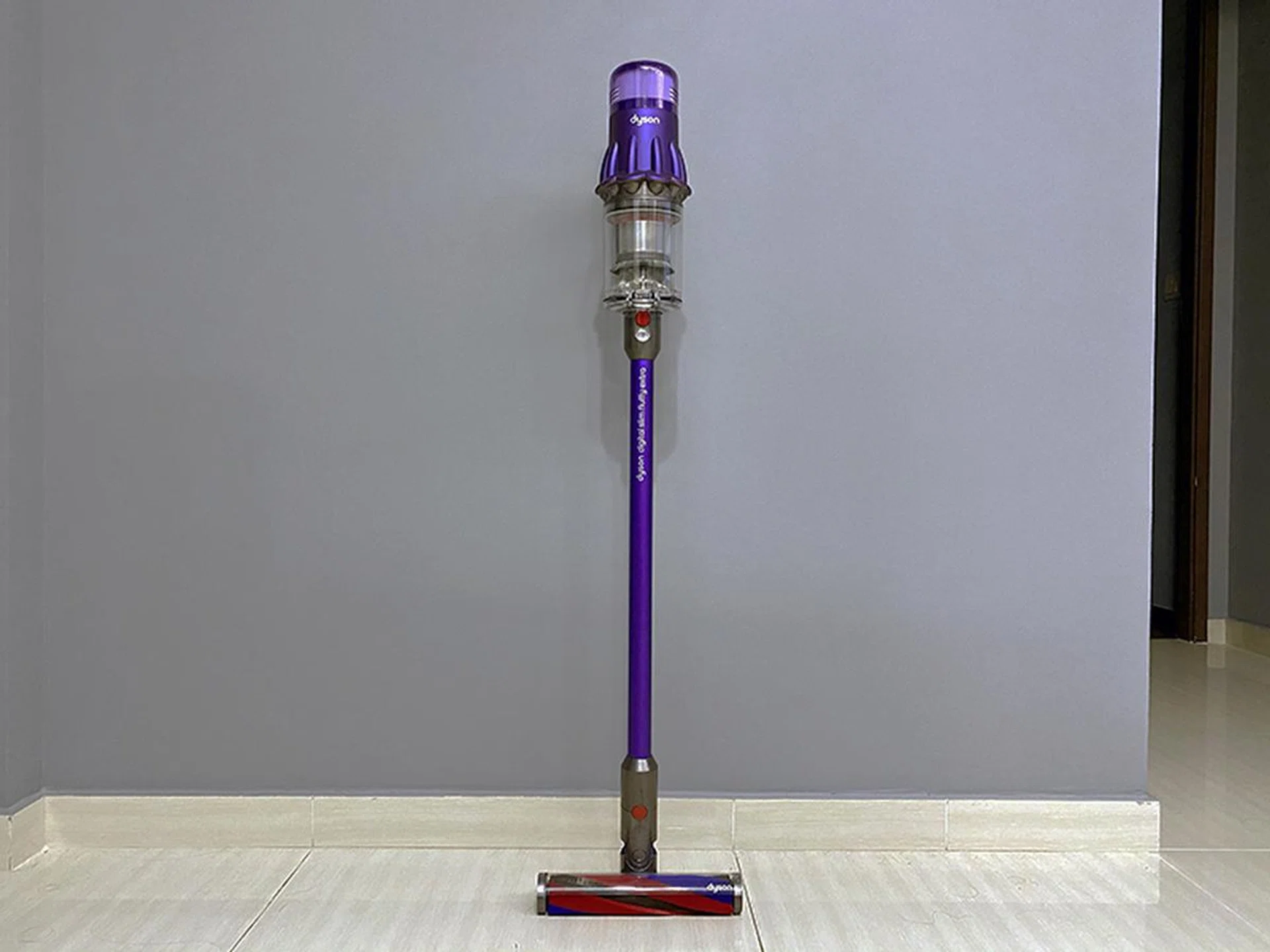 The Dyson Digital Slim makes cleaning easier with its featherlight weight and powerful suction. 