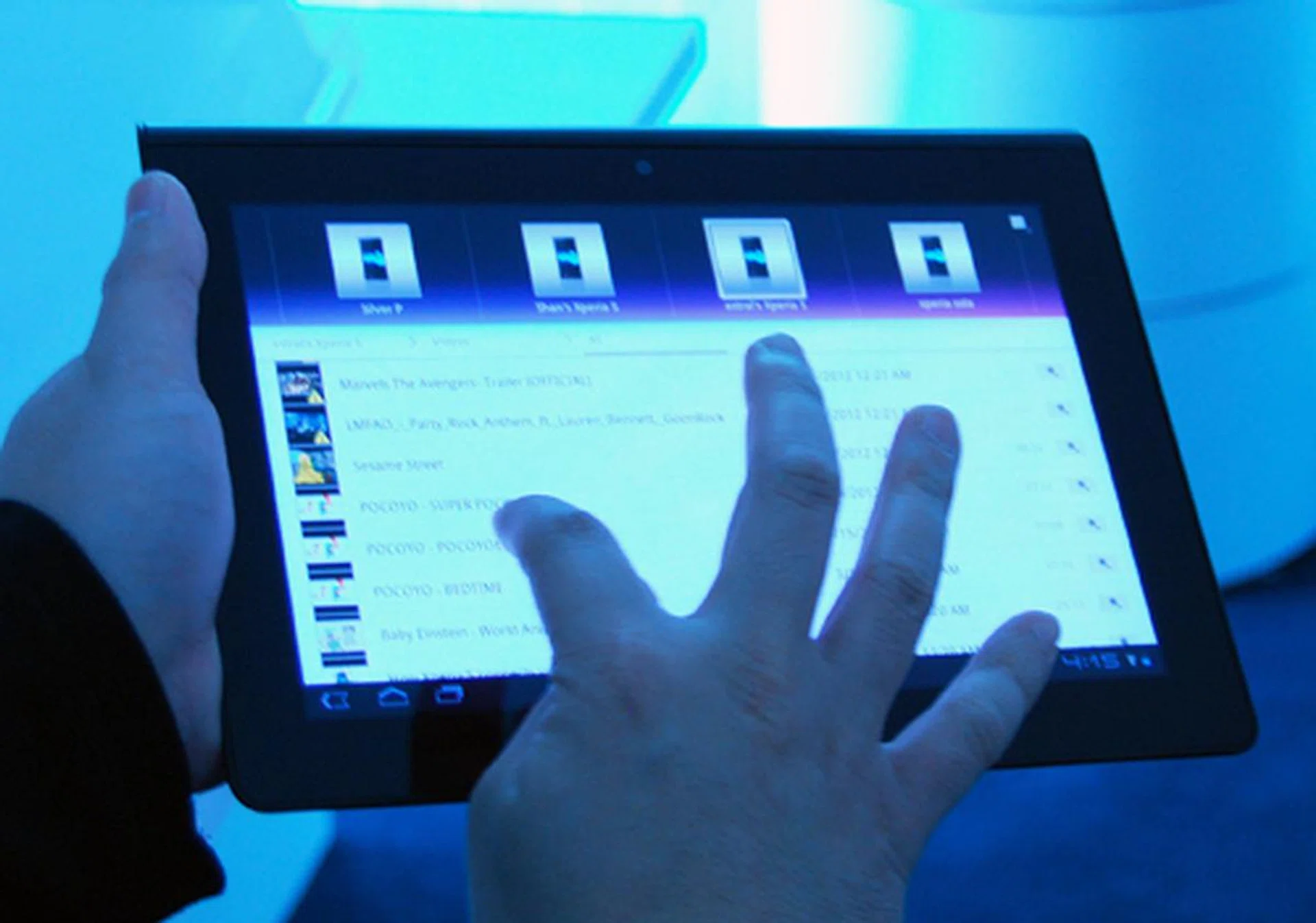 Throwing content from one device to another is as simple as a flick of the wrist of a swipe of the finger.