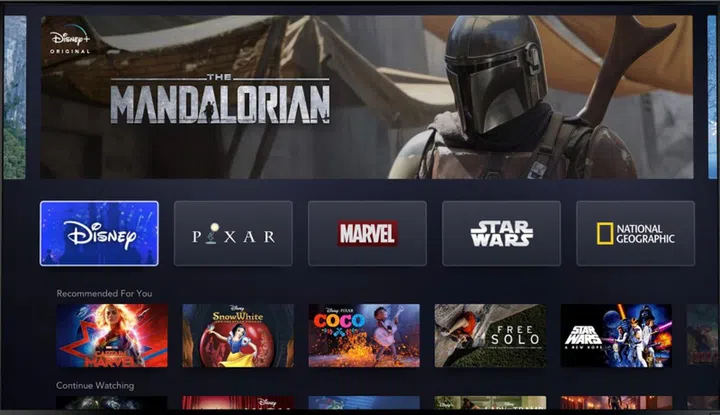 The first look at Disney+. <br>Image source: @RobertIger