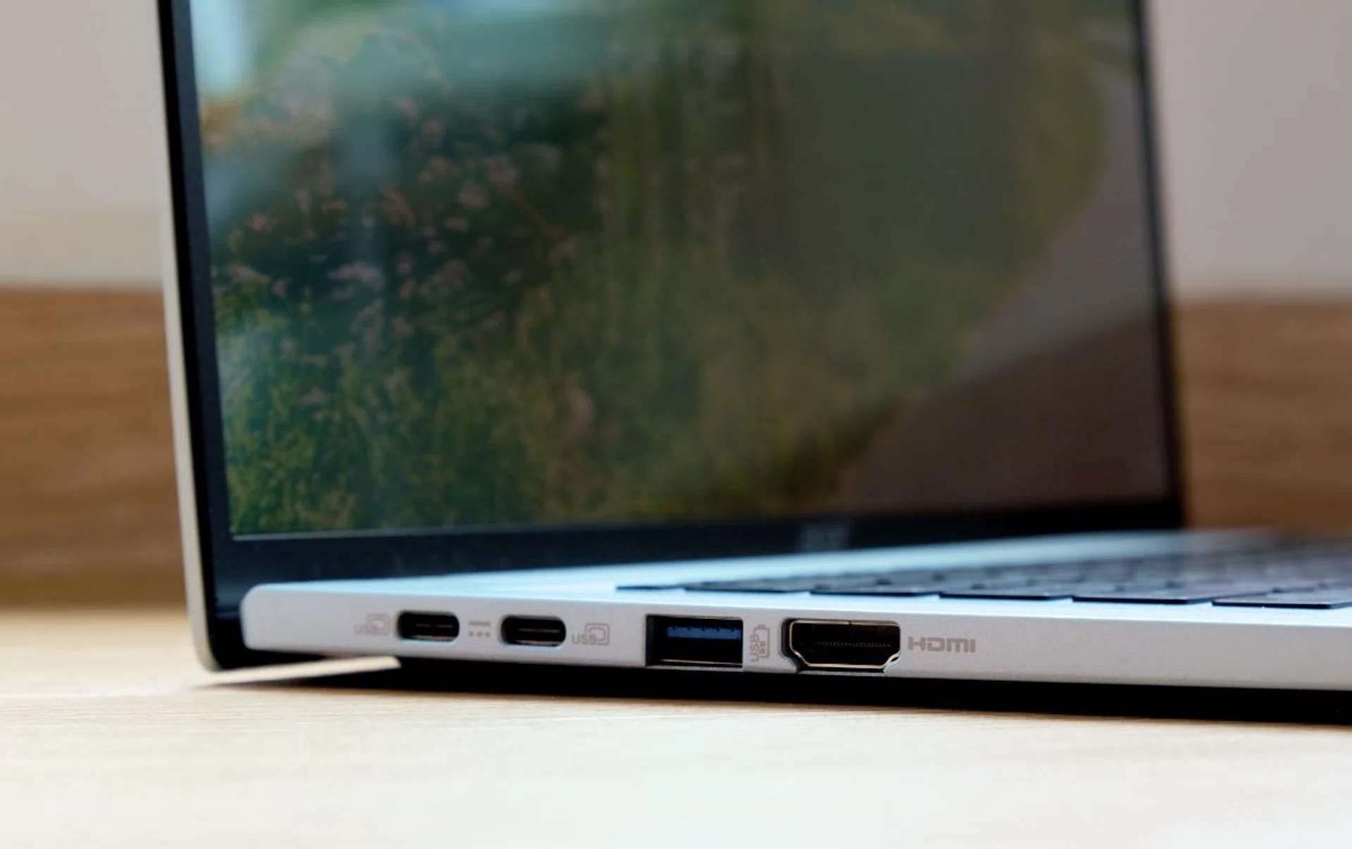 The two USB-C ports don't support Thunderbolt 4 or USB4, sadly.