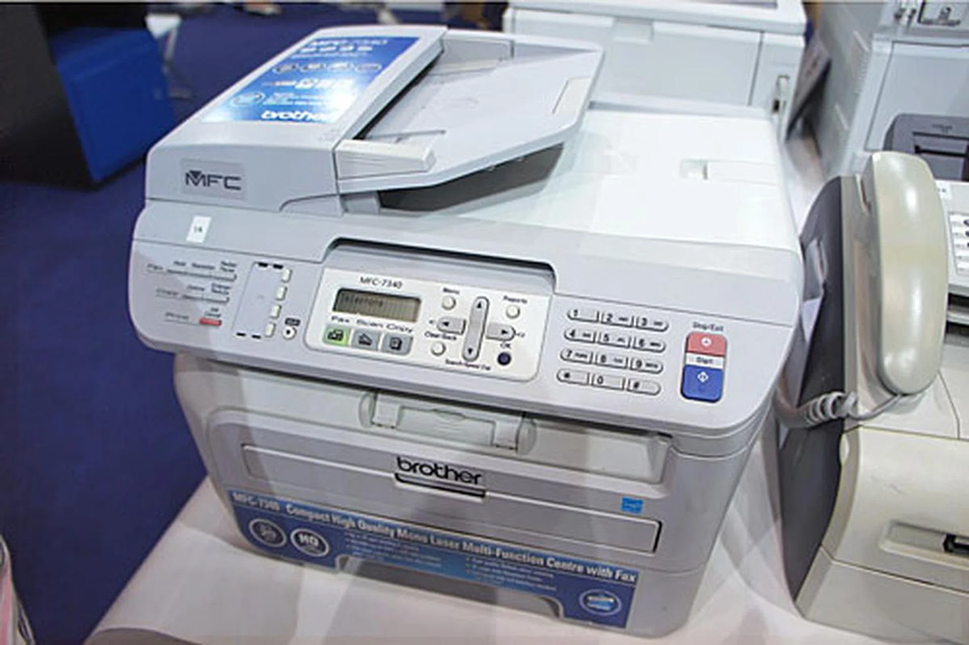 The MFC-7340 is a monochrome laser multifunction center (print/fax/copy/scan/PC fax) with print speed of up to 20ppm (A4). It’s going for $268 (usual price is $298) and comes with a free $20 NTUC voucher.