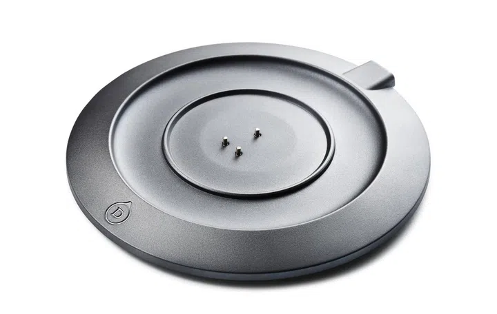 Charging dock (sold separately, optional).