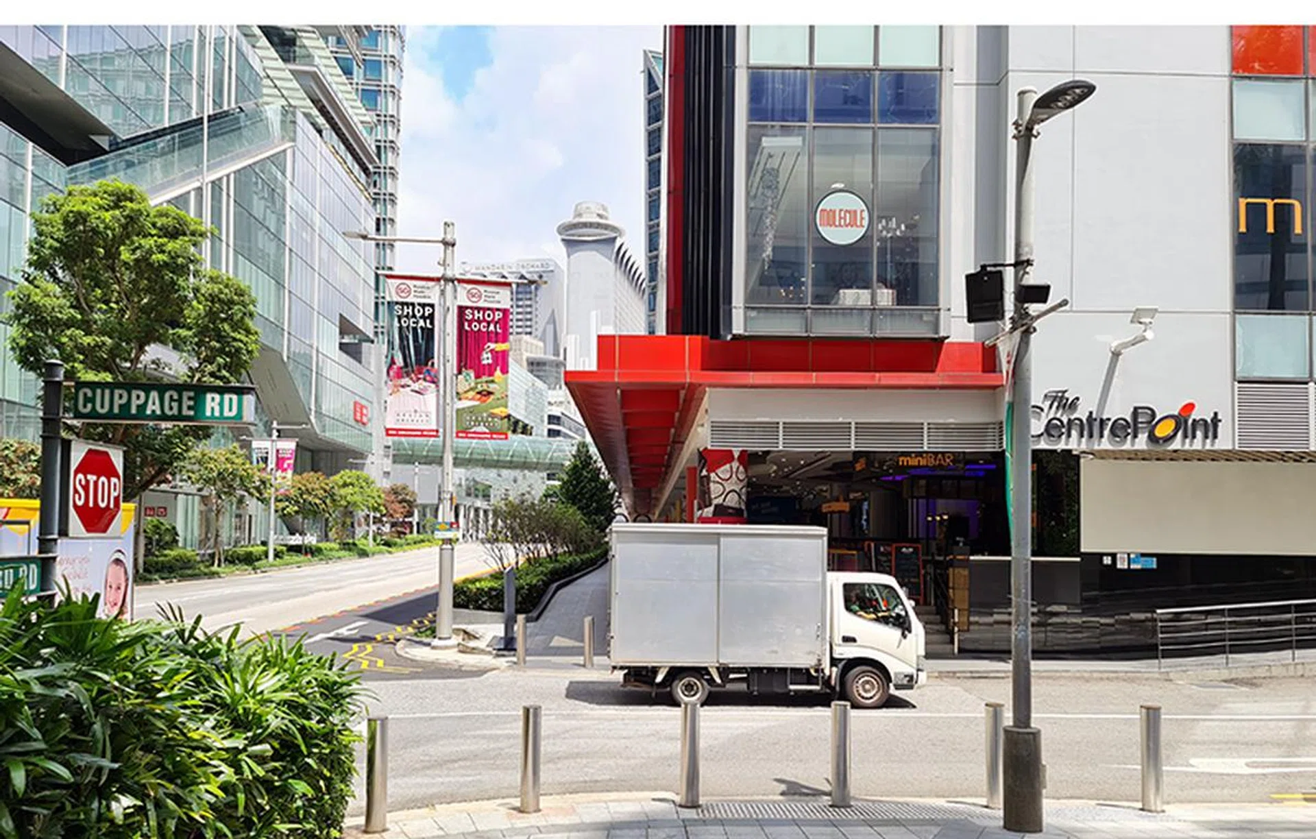 Cuppage Road, the walkway between Centrepoint and Orchard Point