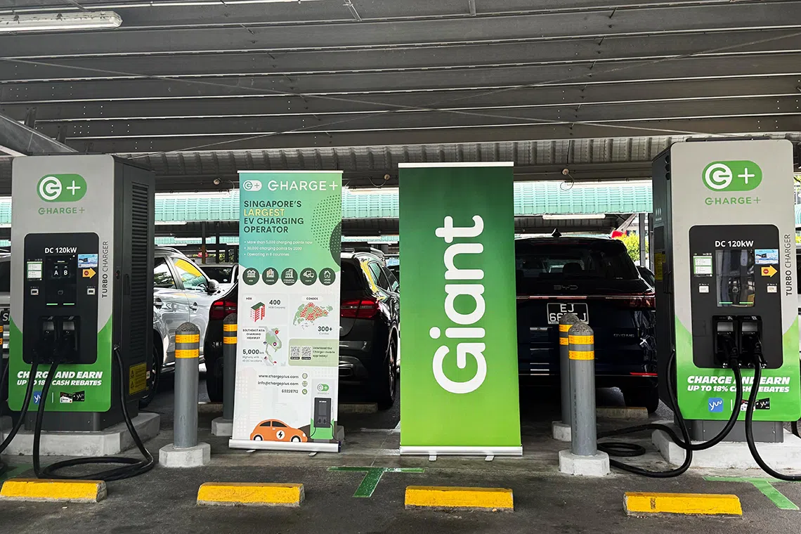Charge+ opens a new EV charging cluster at Tampines with 38 charge points