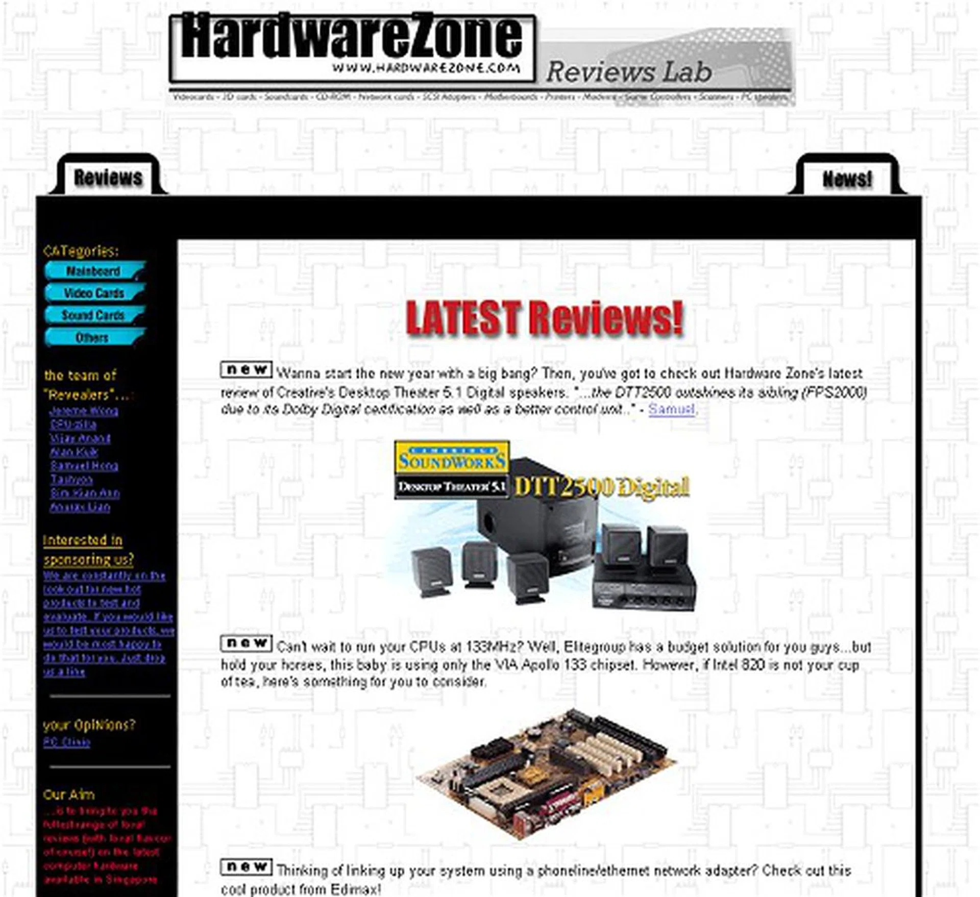  We managed to chance upon our old reviews homepage listing. Click to view the entire page.  