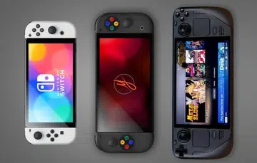 Scale mockup render of the upcoming Nintendo Switch 2 vs Nintendo Switch vs Steam Deck. (Image source: mjayer on famiboards)