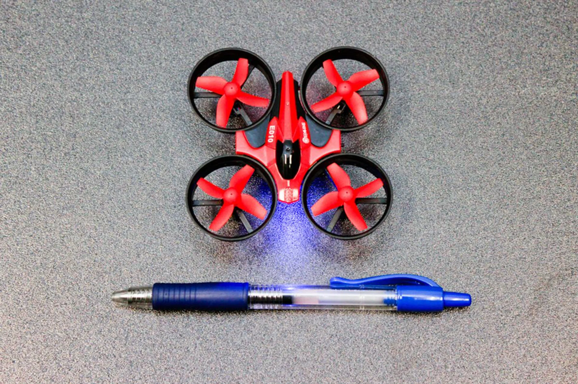 The E010 is small enough to fit in the palm of your hand.