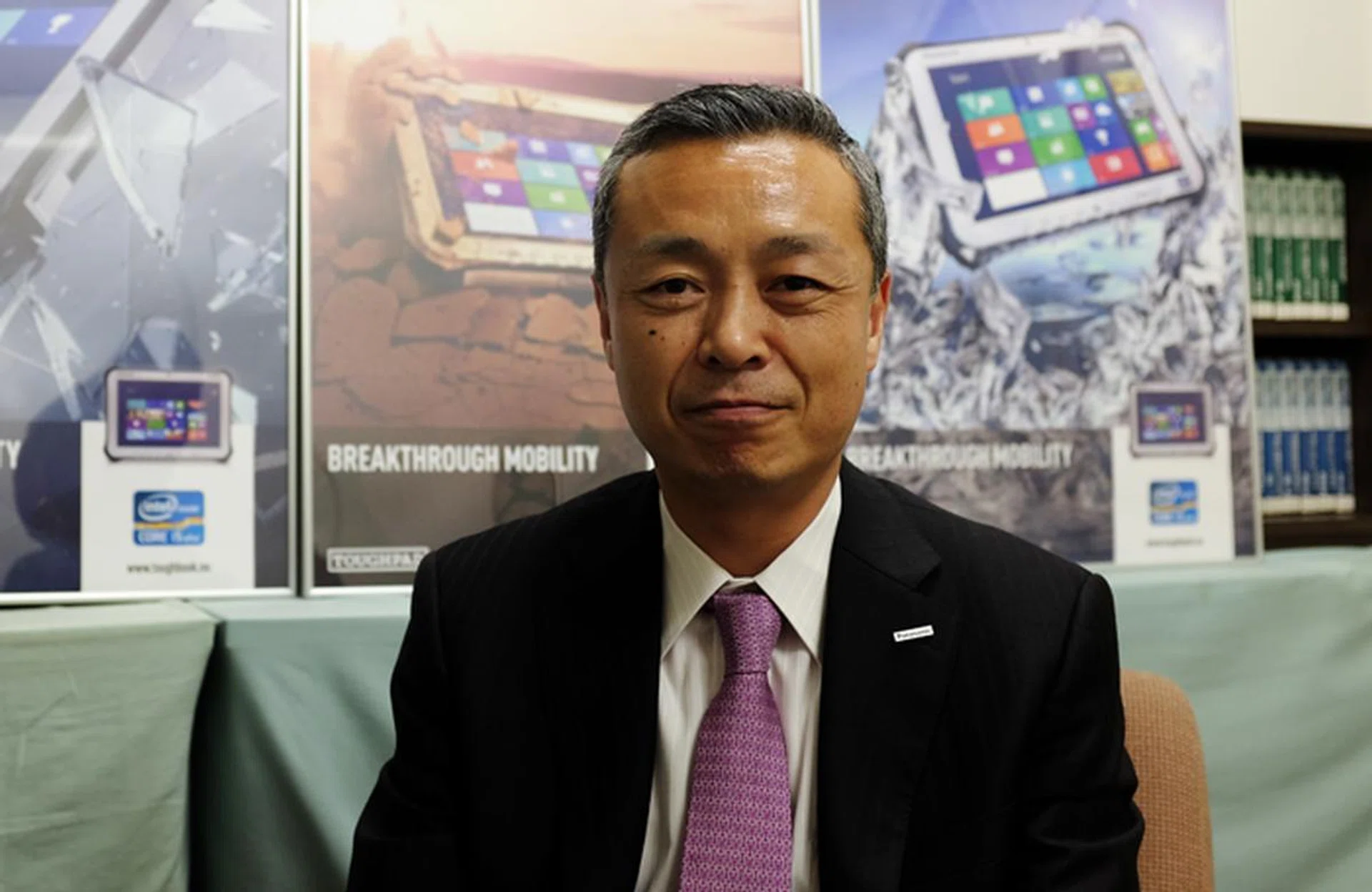 Mr. Hide Harada, Panasonic's Director of IT Products Business Unit isn't worried about emerging ruggedized technology in consumer devices.