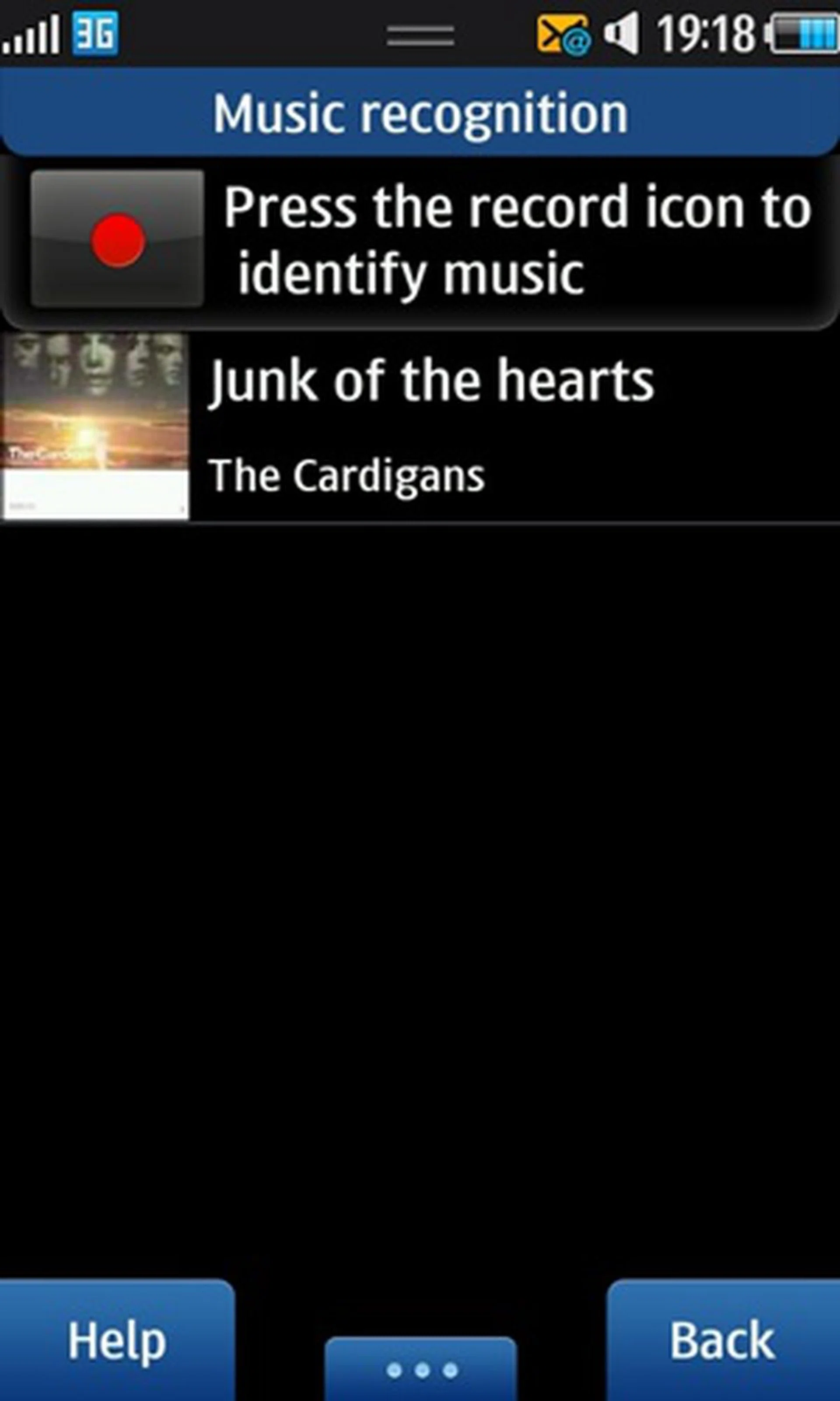 The Music recognition feature comes with a history list as well.