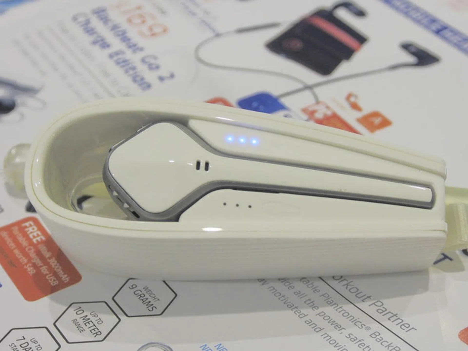 The Plantronics Voyager Edge is going for $189 (usual price $219), but comes with a free iWalk 3,000mAh USB portable charger worth $49. Which makes it a pretty good deal for this noise-cancelling headset that comes with a case that recharges it on the go. 