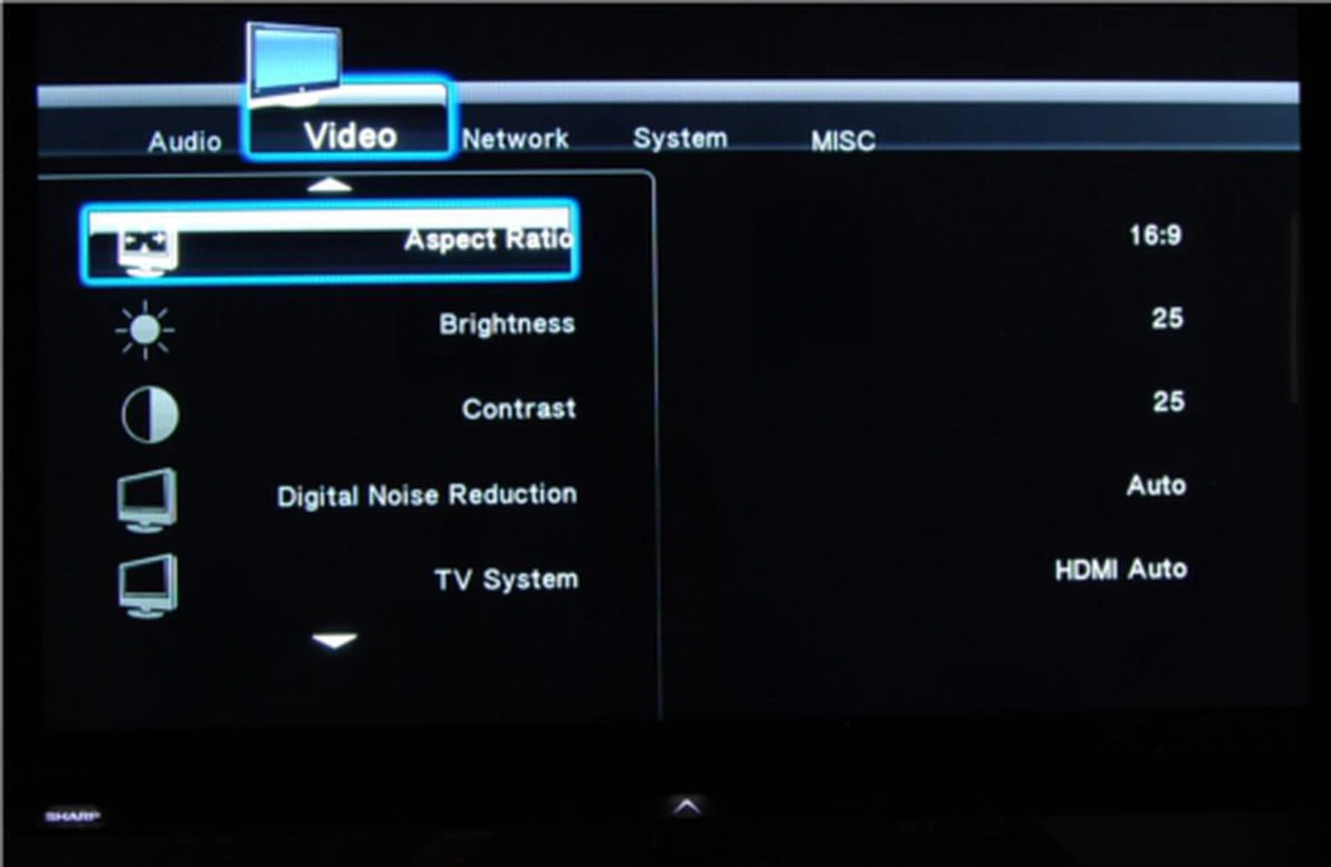 Video options offer you only the basic customization too.