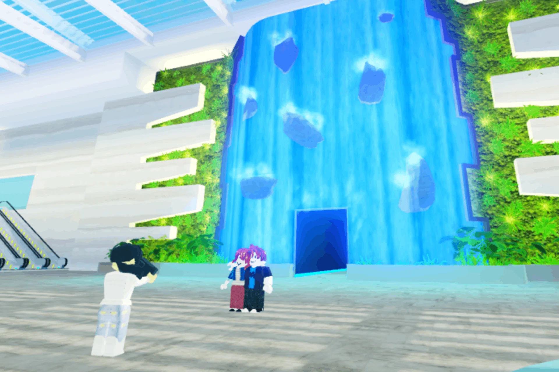 The Wonderfall, recreated in ChangiVerse.