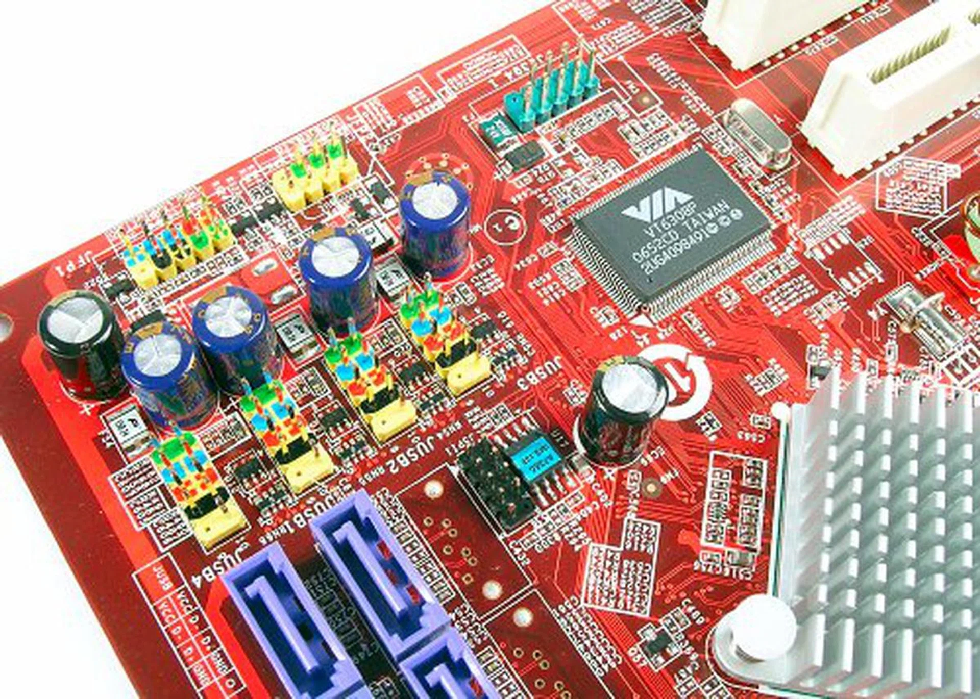 Set of headers for optional USB and FireWire connections.