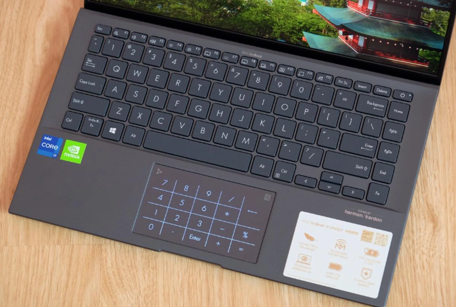 The keyboard is great but users will need some time to get used to the extra column of keys on the right.