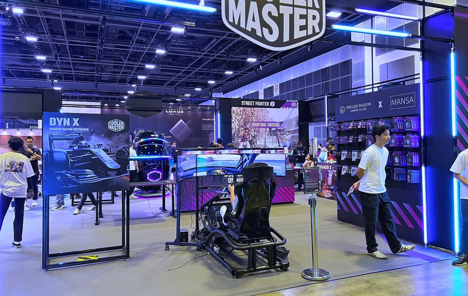 Cooler Master booth at Comex 2023.
