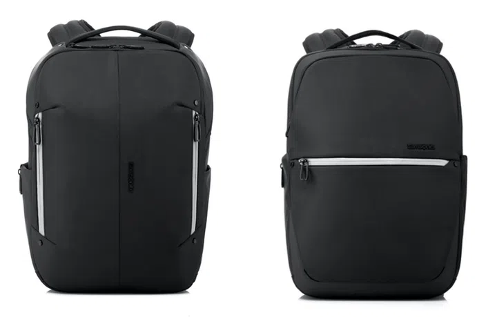 The Slim has vertical zips while the Standard's is horizontal. Image courtesy of Samsonite. 