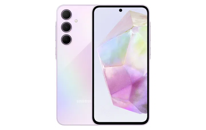 Samsung Galaxy A35 5G in Awesome Lilac. Source: Samsung.
