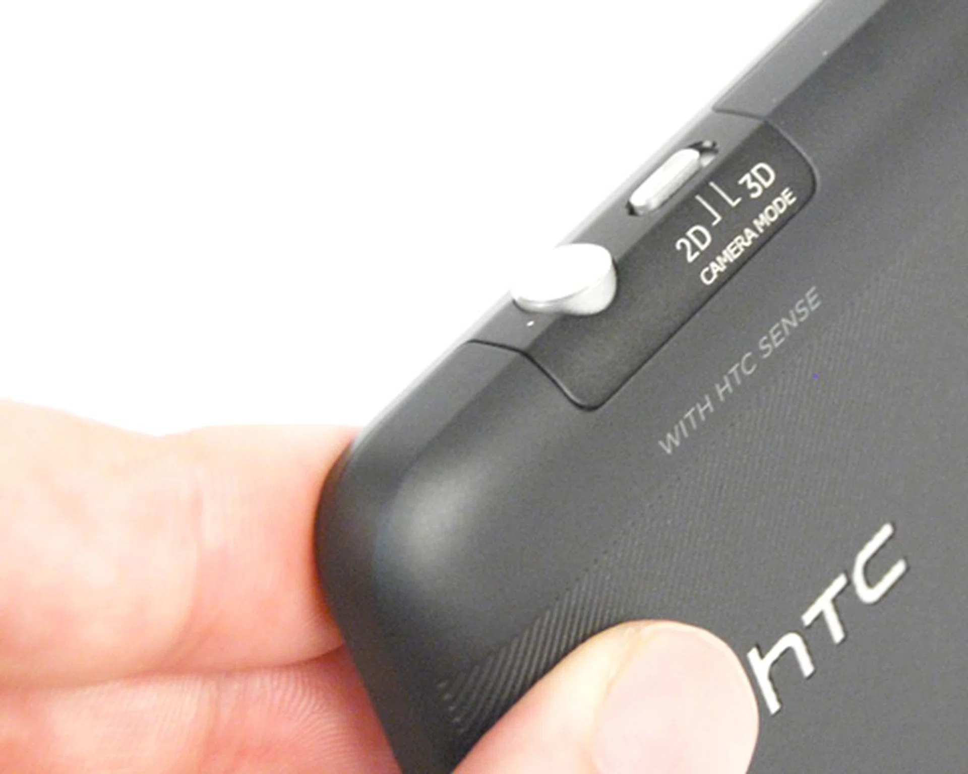 Unlike the Optimus 3D, the Evo 3D uses a physical switch to alternate between 2D and 3D imaging modes.