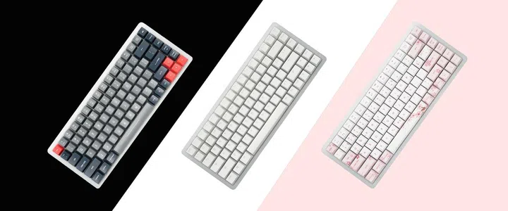 Pick from three colourways: black, white pudding, and sakura.