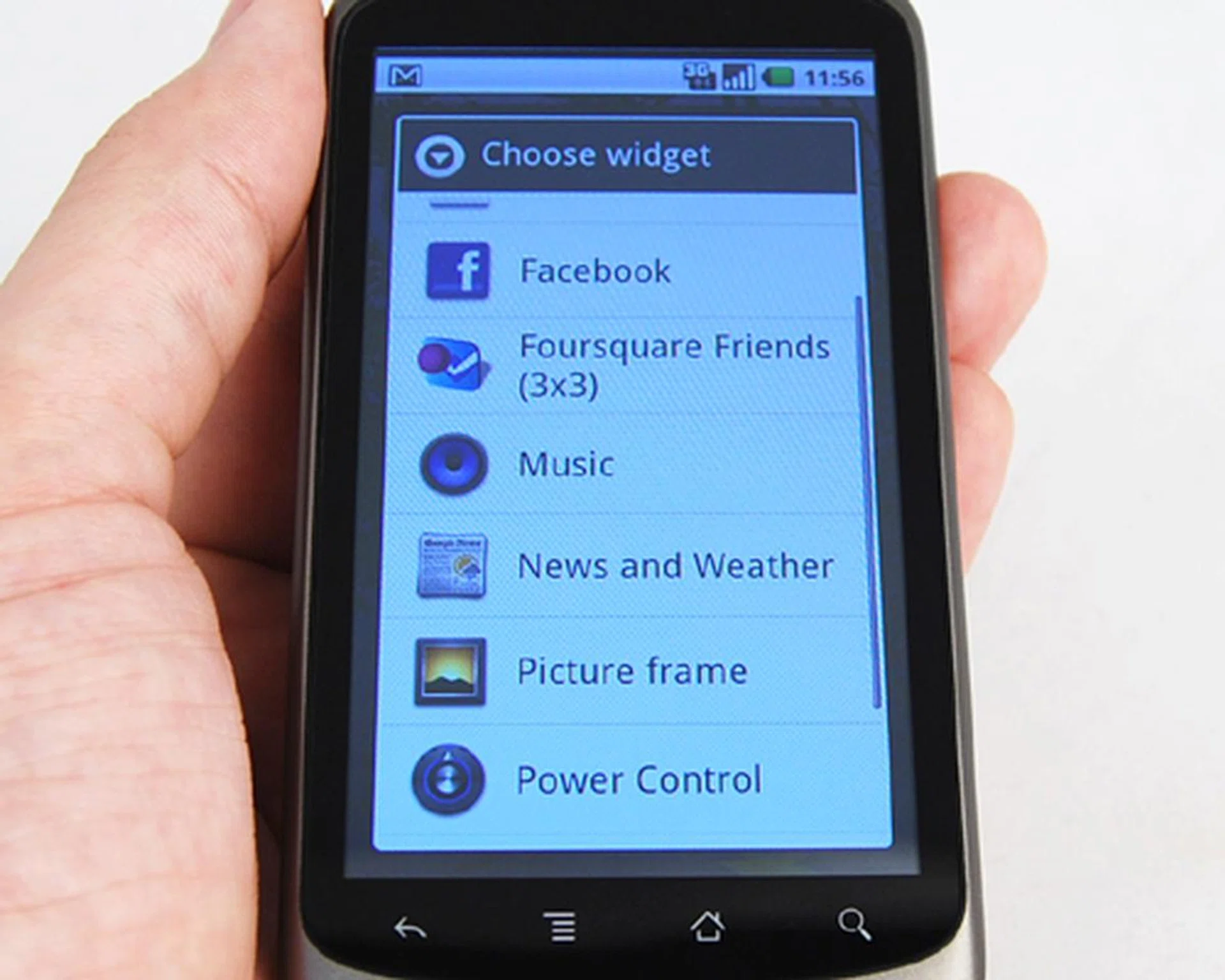...to new ones such as Facebook that lets you read and post updates straight from the home screen.